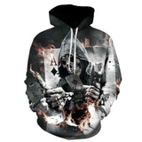 Skull Poker Hoodies Sweatshirts Men/Women 3D