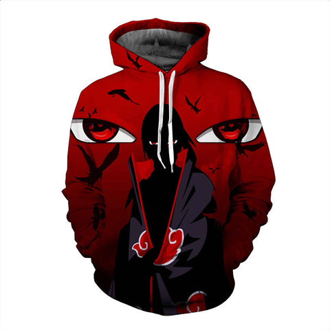 2017 new large size 3D Hoodie Naruto anime Uchiha Itach MEN/WOMAN