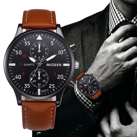 Retro Design Leather Band Watches