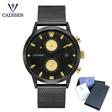 CADISEN Watch Men Fashion Quartz Clock Men Watches Top Brand Luxury