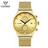 CADISEN Watch Men Fashion Quartz Clock Men Watches Top Brand Luxury