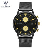 CADISEN Watch Men Fashion Quartz Clock Men Watches Top Brand Luxury