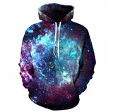 Hot hoody Blue 3D Skull Hoodies Men/Women