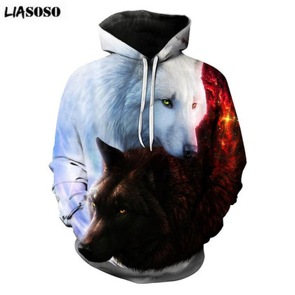 LIASOSO Fashion 3D Hoodies Men/Women Sweatshirts