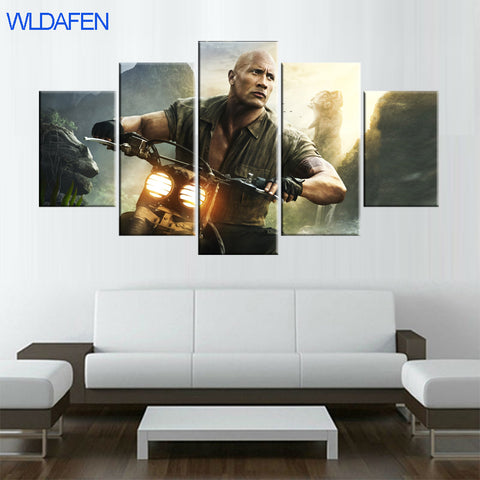 HD Printed 5 Piece Canvas Art Jumanji